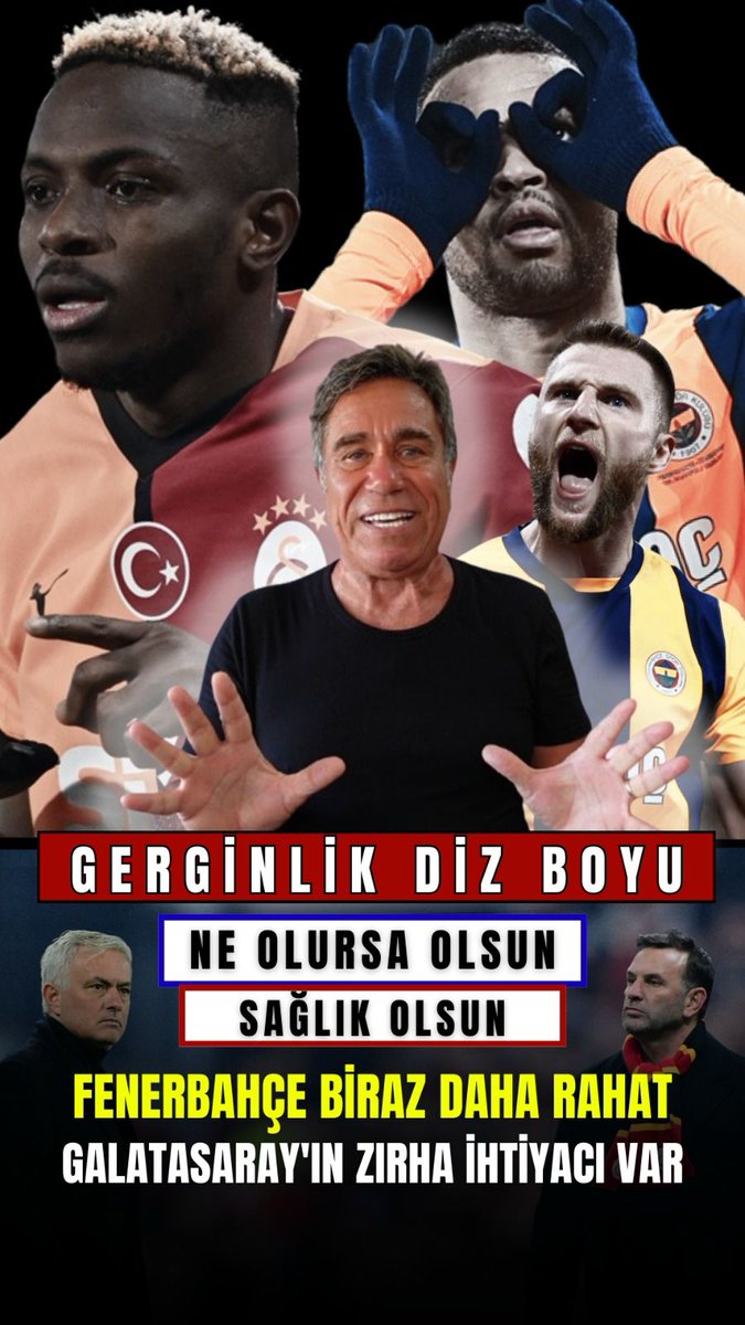 Galatasaray - Fenerbahçe derbisini -sence- kim kazanacak? Kim bilir Galatasaray teknik direktörü Okan Buruk ve Fenerbahçe teknik direktörü Jose Mourinho ne planlar hazırladılar. #Galatasaray #Fenerbahçe #Derbi #SlavkoVincic #İbrahimHacıosmanoğlu #OkanBuruk #JoseMourinho