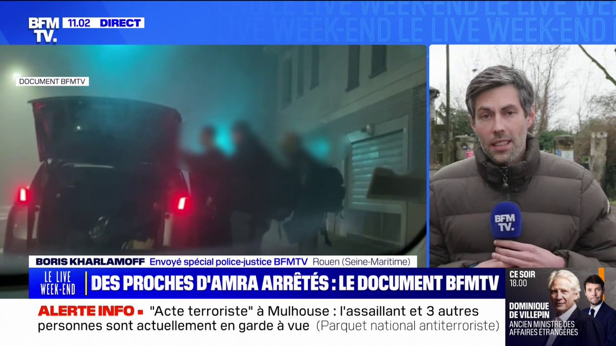 🔴 Des proches d’Amra arrêtés : le document BFMTV Avec Bastien Moignoux, nous avons assisté à deux interventions de la BRI peu avant 6 heures à Rouen. Au moins une personne a été interpellée Notre récit ⤵️