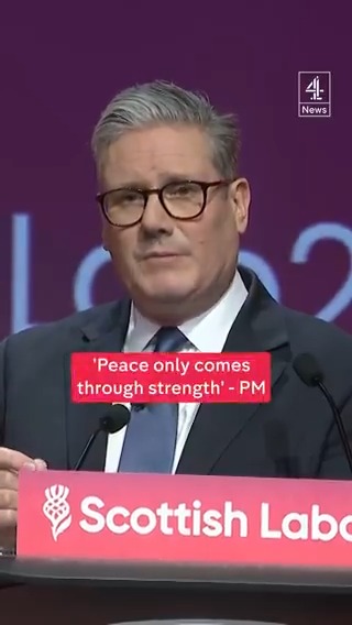 Sir Keir Starmer tells the Scottish Labour conference that the people of Ukraine ‘must have a long term, secure future’