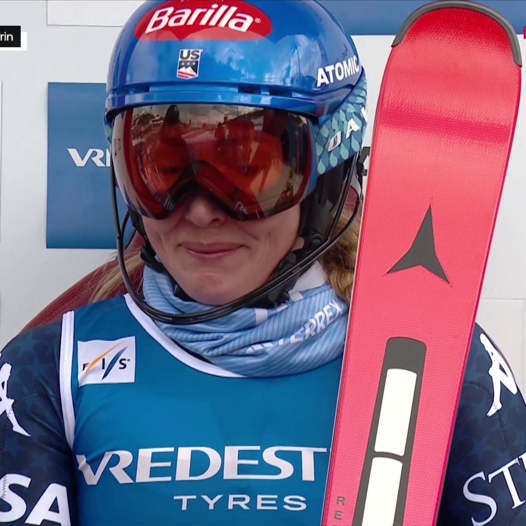 🥹 Les larmes de Mikaela Shiffrin après sa 1⃣0⃣0⃣e victoire ❤️ #ChaletClub #Sestrieres