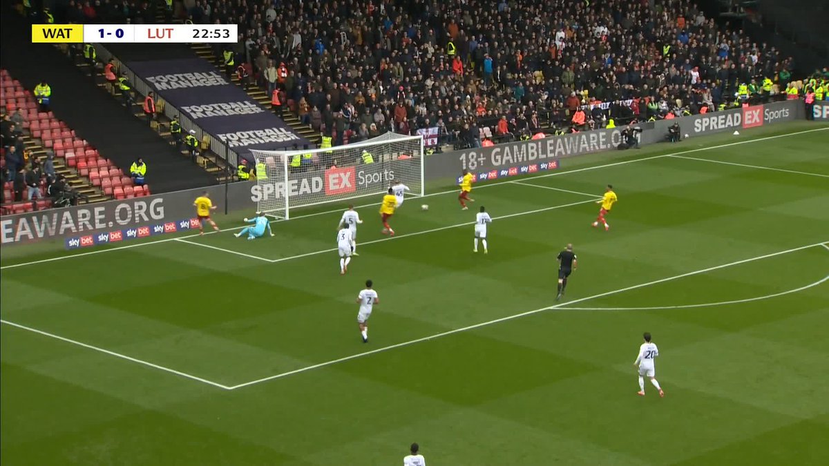 WATFORD LEAD 2-0🤯🤯🤯 LUTON ARE ABYSMAL AND I THINK THEY WILL HAVE BACK TO BACK RELEGATIONS… THEY ARE SHOCKING😳😬🤯 #WatfordFC #LTFC