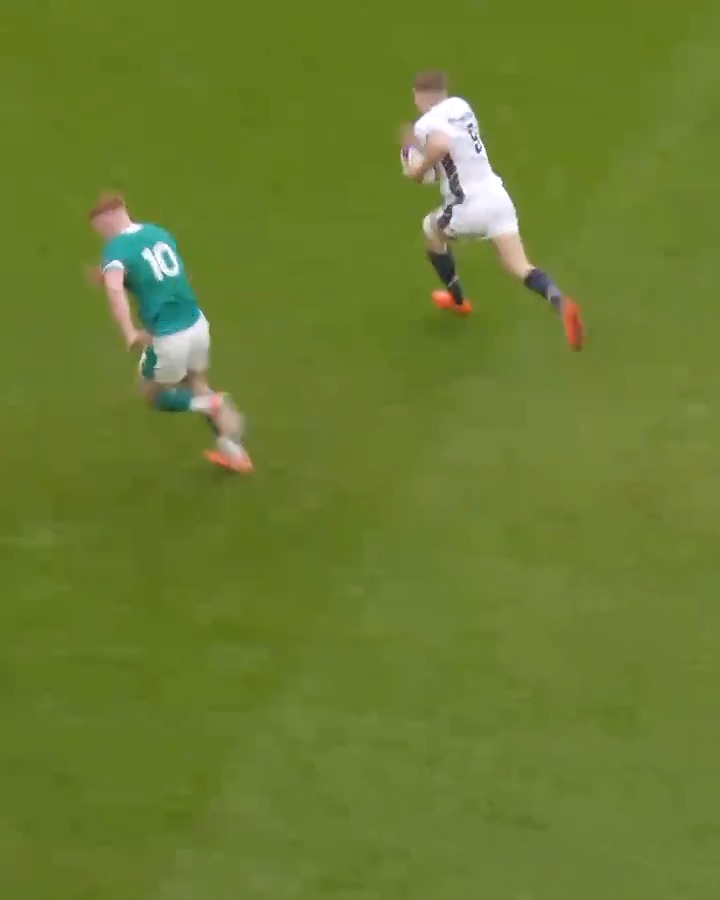 Sees the gap. Takes the chance. Jack van Poortvliet at his electric best for England A ⚡️ Watch LIVE on RugbyPass TV now