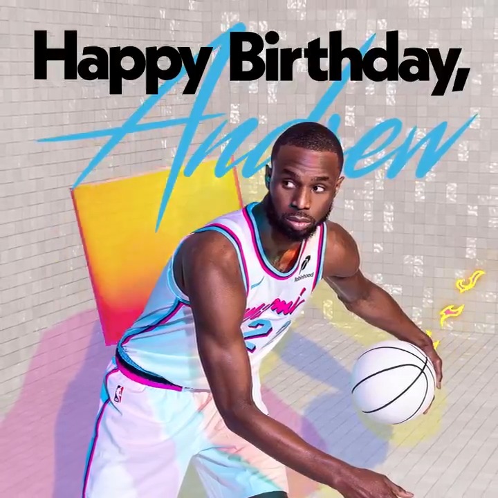 Mark the date, #HEATNation... it's andrew wiggins's birthday! 🎂
