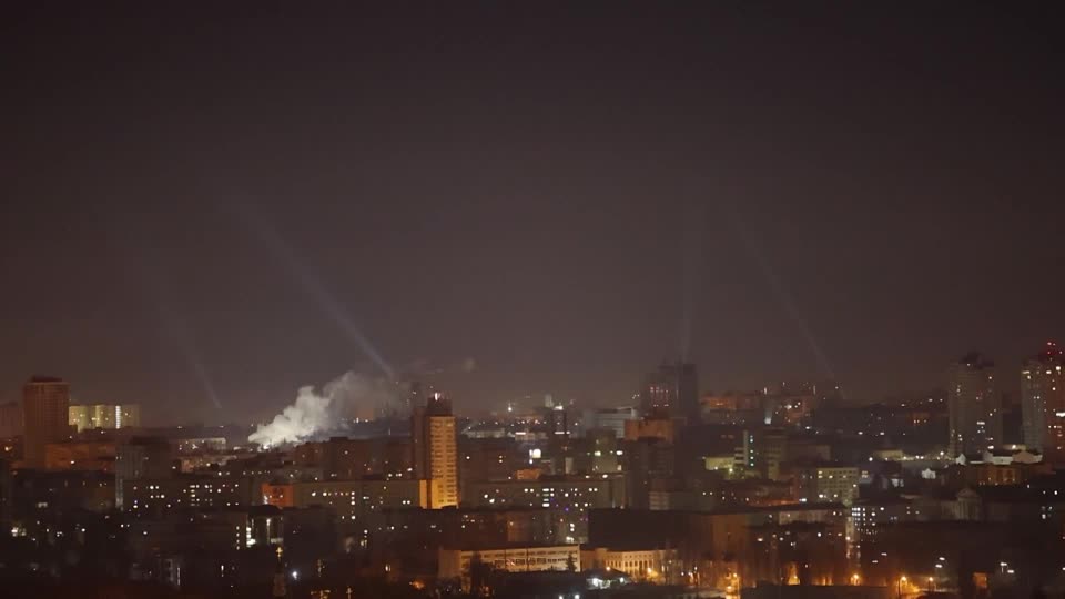 Kyiv's air defenses repel what President Zelenskiy says is the biggest Russian drone attack on the eve of the third anniversary of Russia's invasion