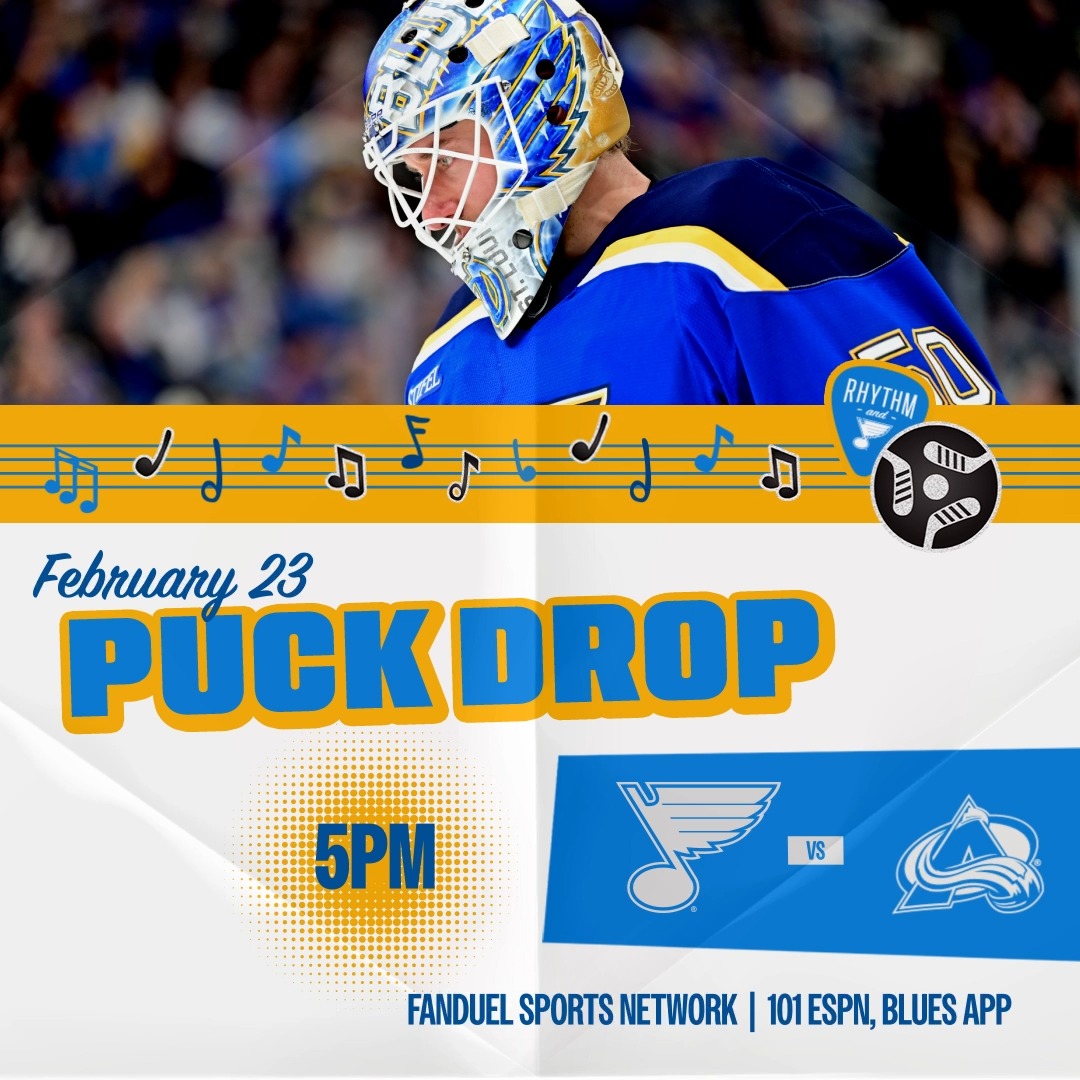 What’s better than one night of Blues hockey? Two nights of Blues hockey! 🏒 Blues vs. Avalanche 🕘 5 p.m. CT 📺 FanDuel Sports Network 📻 101 ESPN St. Louis, Blues App #stlblues