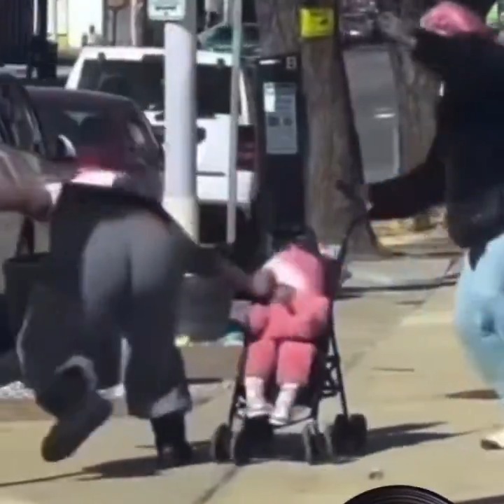 Philadelphia woman punches a baby in a stroller for no apparent reason... 🤨 #CityLife #philadelphia #crime #baby #kids #children #urban #democrats #decay