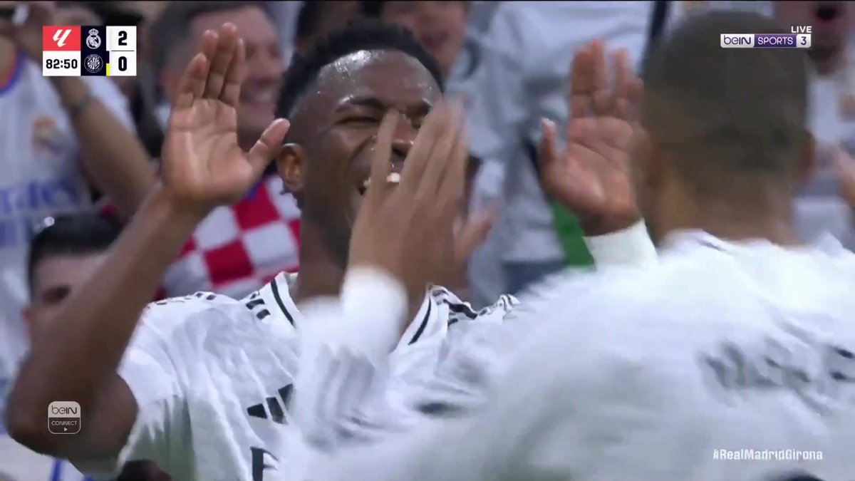 فينيسيوس يضيف الهدف الثاني لريال مدريد أمام جيرونا #الدوري_الاسباني #ريال_مدريد #جيرونا