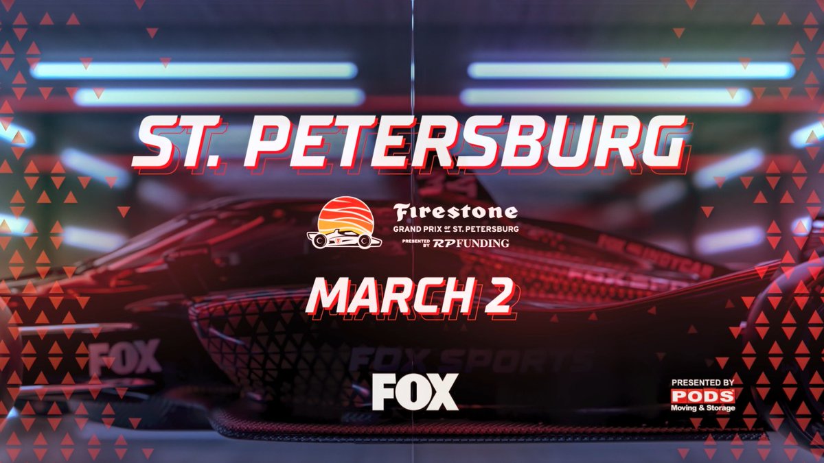 Only one week until the Firestone Grand Prix of St. Petersburg on FOX! NTT INDYCAR SERIES | #INDYCAR | FOX Sports