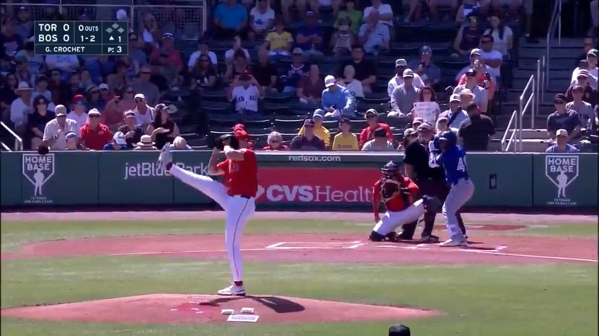 Nasty movement on this Garrett Crochet strikeout pitch 😳 #SpringTraining