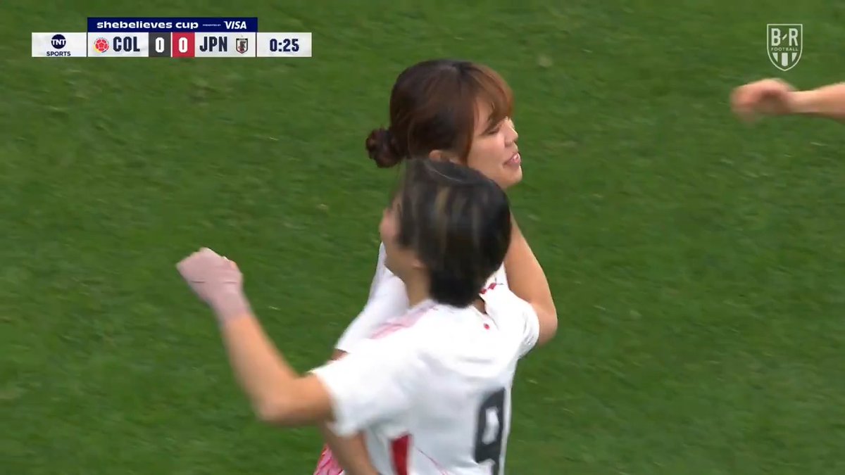 Japan's Tanikawa from DISTANCE after just 18 seconds 🚀 Watch the SheBelieves Cup on TBS and Max 📺