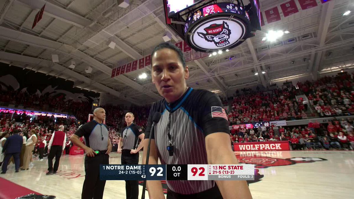 We're heading to a second OT between No. 1 Notre Dame and No. 13 NC State 👀 📺 ESPN/ESPN+/Disney+