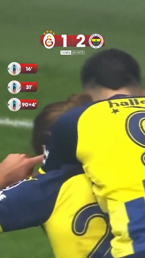 👉 Miguel Crespo'nun galibiyeti getiren golü! 🗓️ 2021-2022 Sezonu 🟡🔴 Galatasaray 1-2 Fenerbahçe 🟡🔵 | #GSvFB 🔜 Bir sonraki randevu, yarın akşam 20.00'de #beINSPORTS 1 ekranlarında!