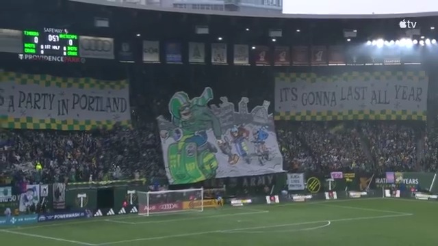 That Timbers Army opening weekend tifo just hits different. 👏