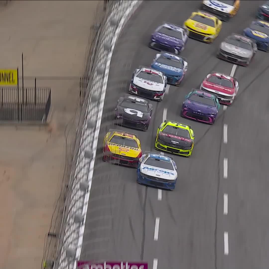 A highlight Tyler Reddick and Joey Logano would like to skip! #Ambetter400