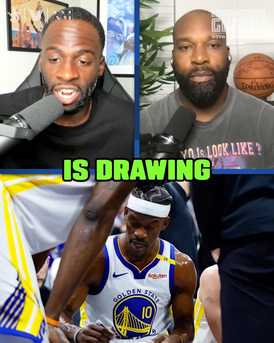"Jimmy is an over-communicator... Jimmy gonna come to you before something ever happened." Draymond Green reveals what Jimmy was drawing up during the timeout against the Kings.