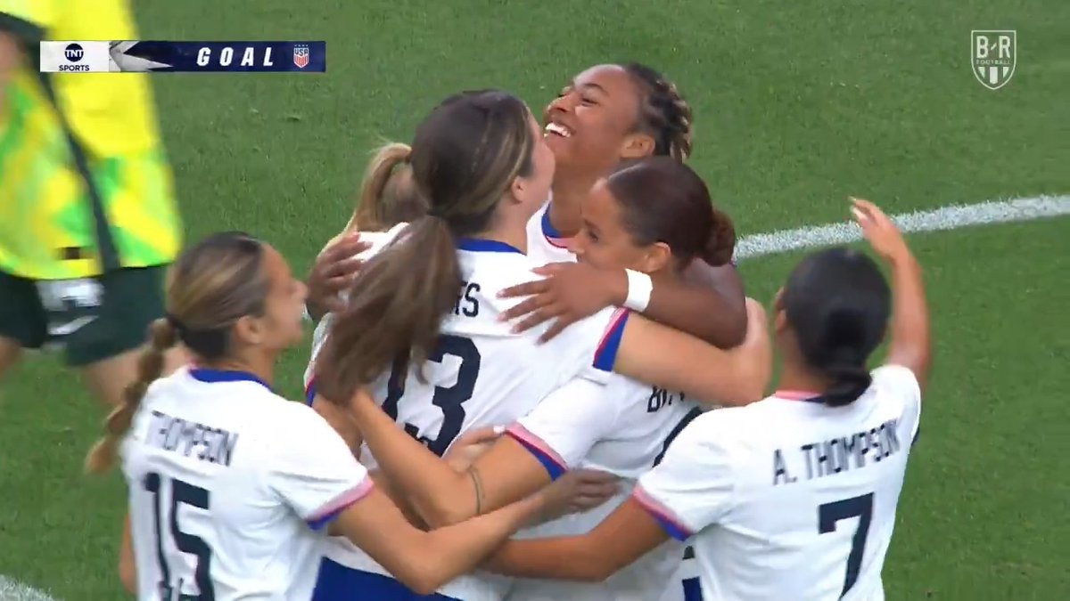 Lynn Biyendolo after 41 SECONDS 🇺🇸 What. A. Start. ⚡ Watch the SheBelieves Cup on TBS and Max 📺