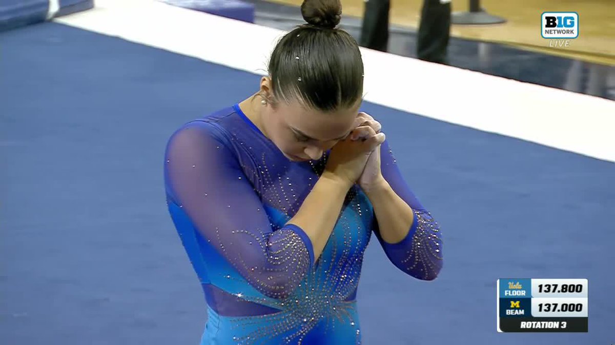 This floor routine is EVERYTHING. And a career-high-tying 9.975 for Brooklyn Moors. 💻: Big Ten Network