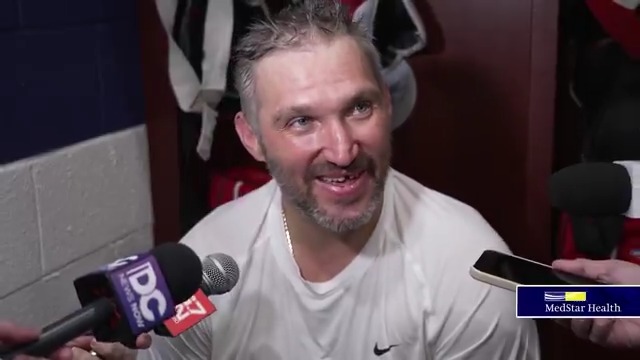 "Today, I had pretty good chances to score more, but I'll take three." Alex Ovechkin postgame recording his 32nd career hat trick to put him 13 goals away from passing Wayne Gretzky for the most in NHL history. #CapsOilers