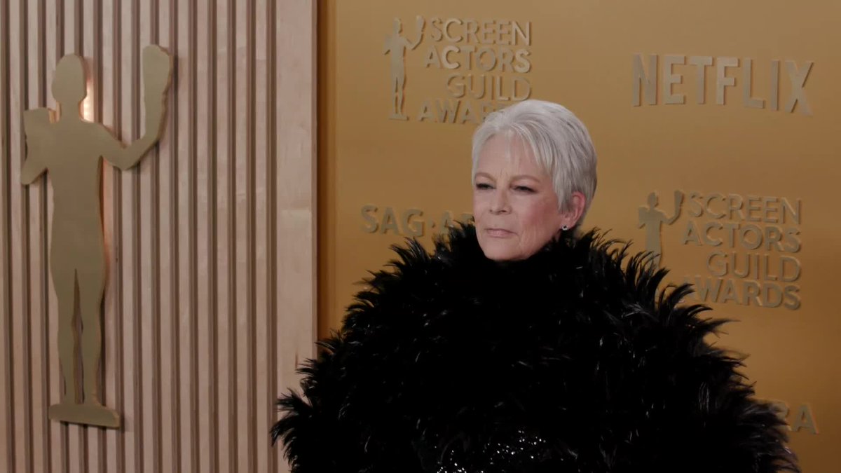 Jamie Lee Curtis attends the #SAGAwards.