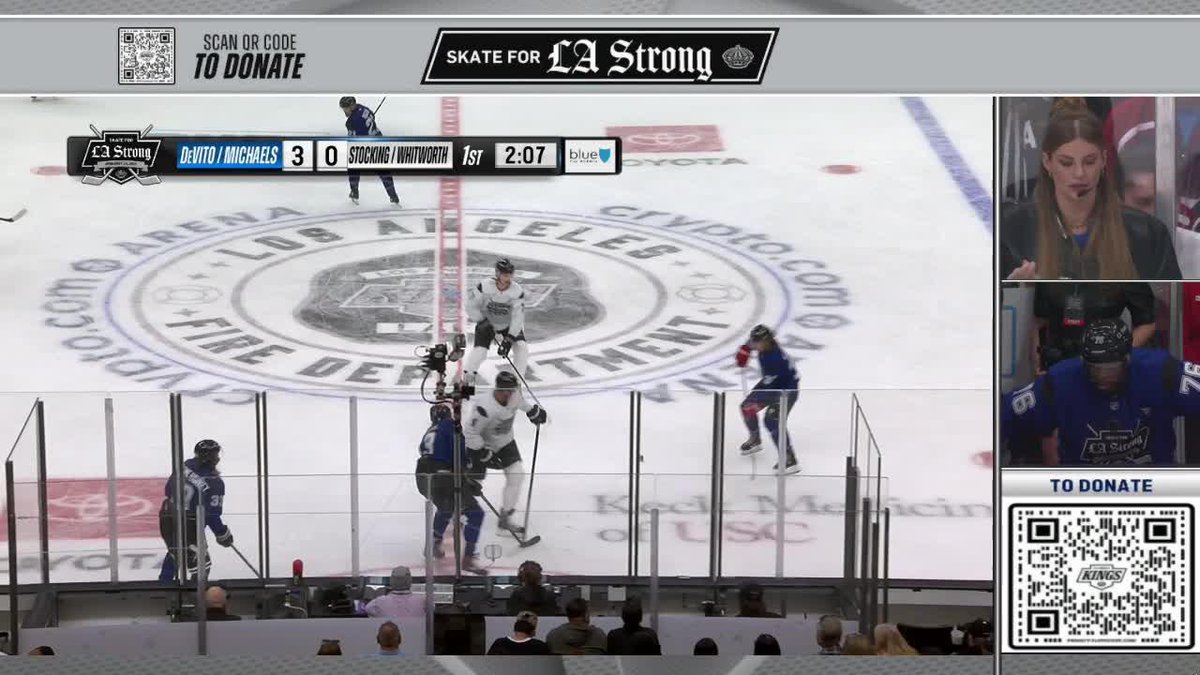 So team blue is up 5 now but here's Tim Riggins scoring a nasty goal