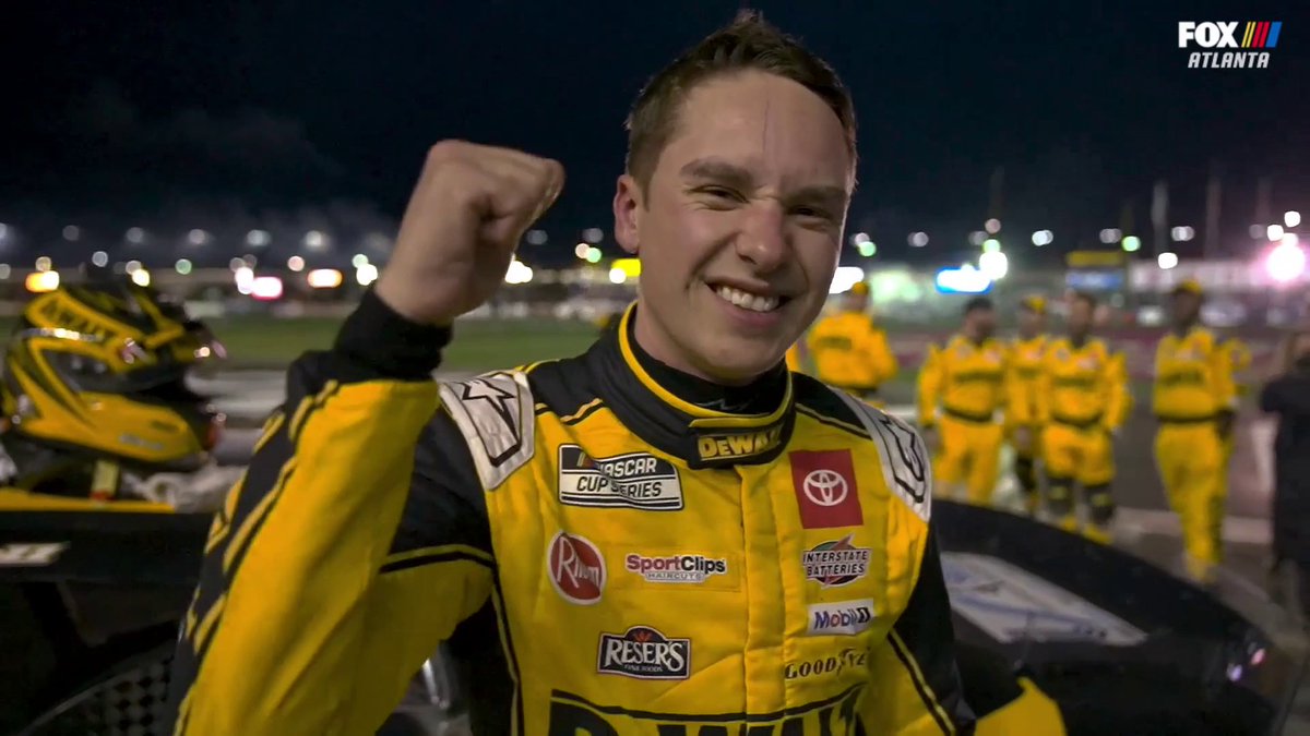 "I LOVE superspeedways!"- Christopher Bell talks with Regan Smith after his dramatic Atlanta win!
