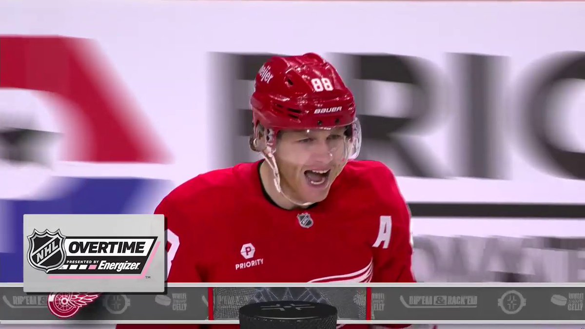 SHOWTIME DOES IT AGAIN 🤩 Patrick Kane wins it for the Detroit Red Wings with his 14th career Energizer OT winner!