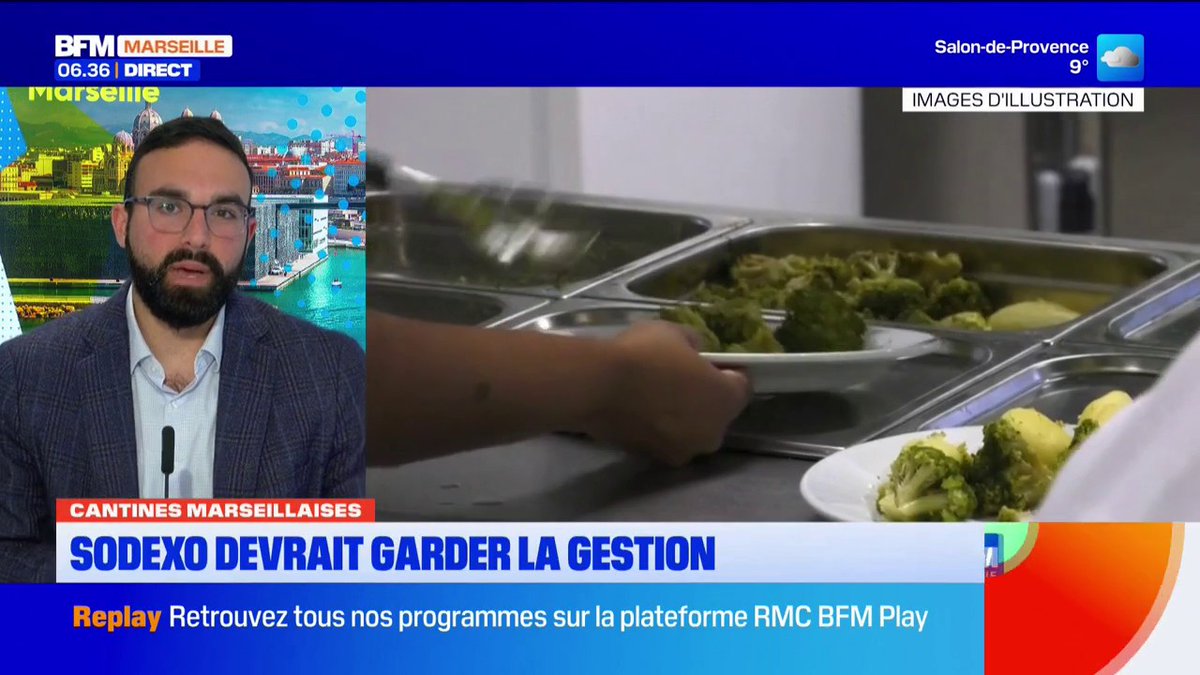 Marseille: Sodexo va garder la main sur la production des repas dans les cantines scolaires (info BFM Marseille Provence)