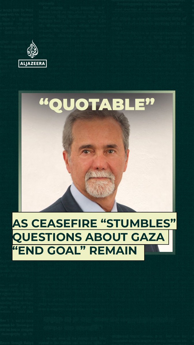 Nabeel Khoury, a former US diplomat, warns that the end goal of the US-backed Israeli government may be at odds with the end goal of Hamas and the Palestinian people.