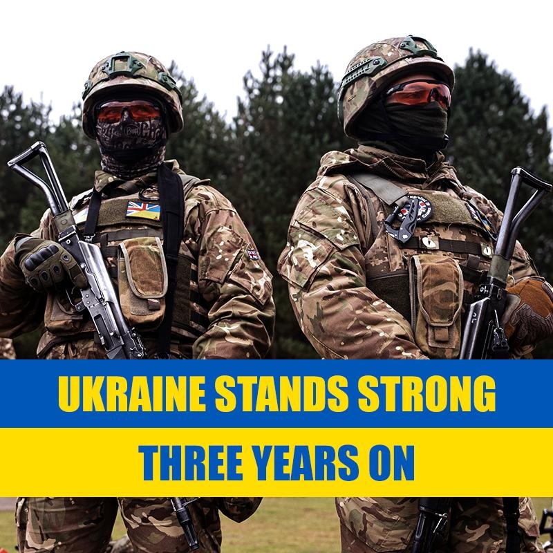 Three years after Russia’s full-scale invasion, Ukraine’s brave defenders keep the flame of freedom burning #StandWithUkraine 🇺🇦