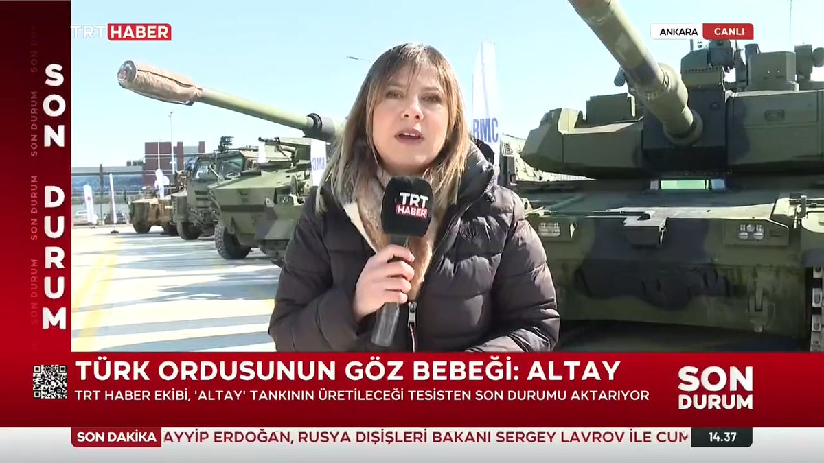Türk ordusunun göz bebeği: Altay TRT HABER ekibi, bu yıl sonunda seri üretime geçilmesi planlanan 'Altay' tankının üretileceği tesisten son durumu aktardı.