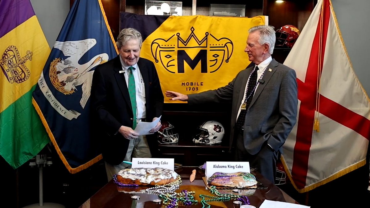 It’s always a great time joining my friend Coach Tommy Tuberville for a king cake taste-off! Louisiana Mardi Gras—and Louisiana king cake—is the best in the world!