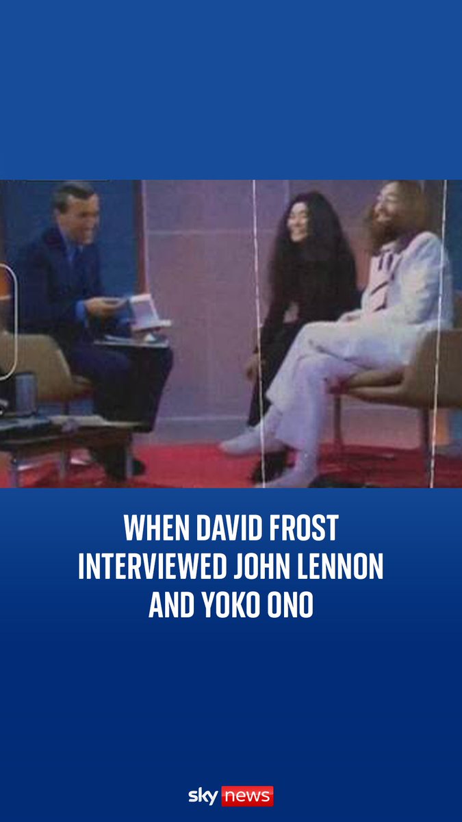 Sky News presenter Wilfred Frost looks back at when his father David interviewed John Lennon and Yoko Ono in 1969. 📺 Watch the full documentary David Frost Vs on Sky and NOW