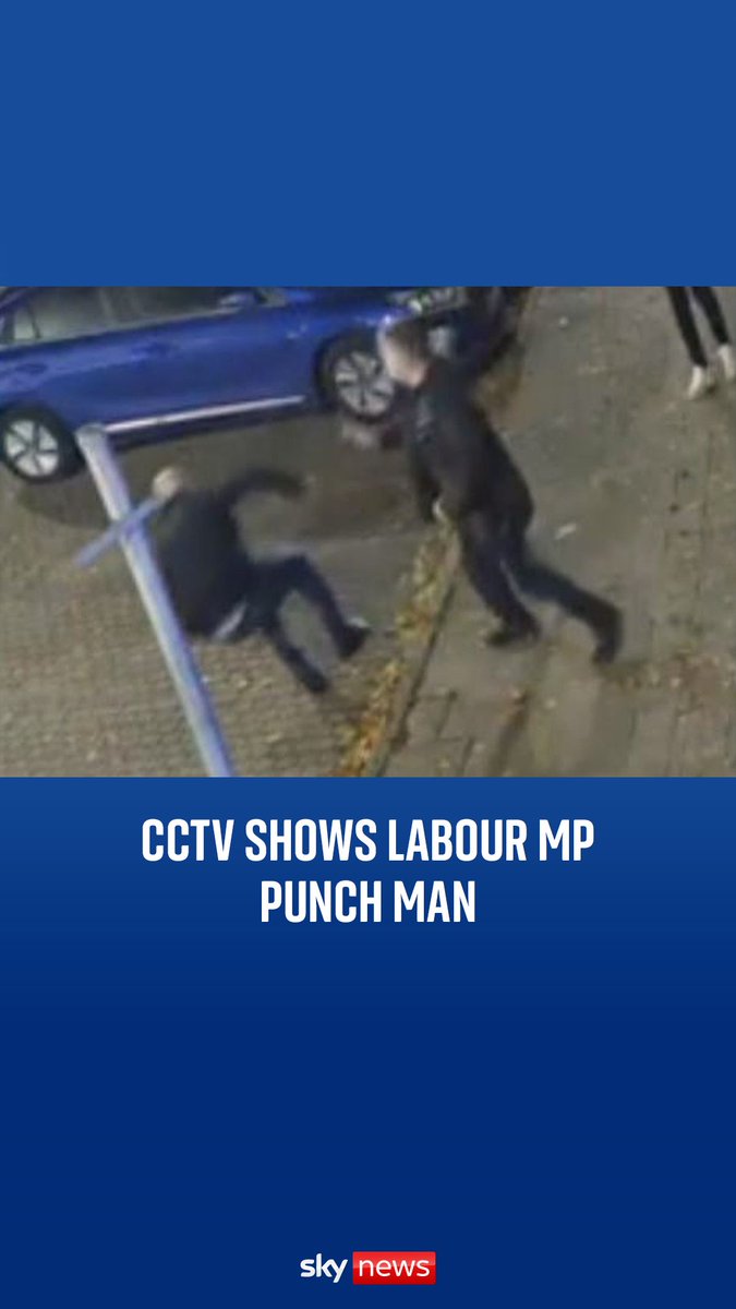 CCTV footage shows suspended Labour MP Mike Amesbury punching a man in the street. He's been jailed for 10 weeks and expelled from the party.