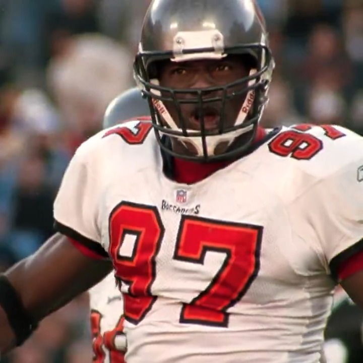 9️⃣7️⃣ was built DIFFERENT as a Buccaneer 😤 🏆 Super Bowl XXXVII champion 💪 69.5 sacks ⭐️ 2x Pro Bowler 📝 AP First Team All-Pro