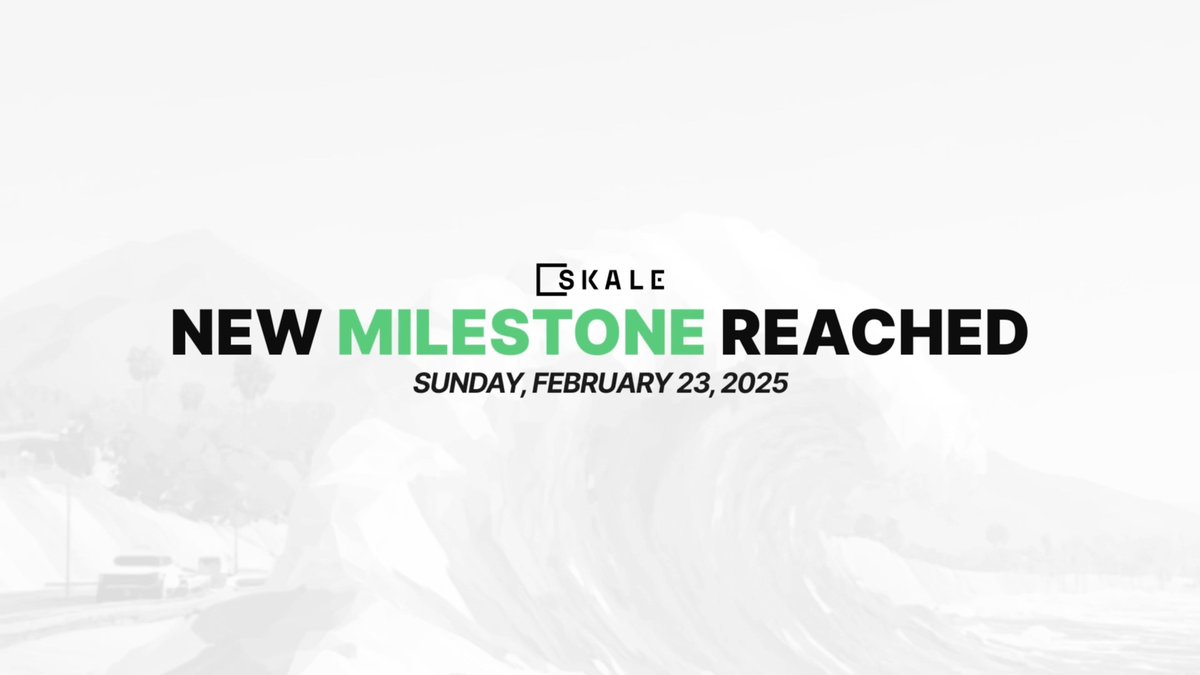 1 BILLION TRANSACTIONS AND COUNTING 🏆 SKALE just smashed through this milestone 20% faster than Ethereum. A massive thank you to everyone building, playing, and transacting on SKALE. This achievement is yours 🤙