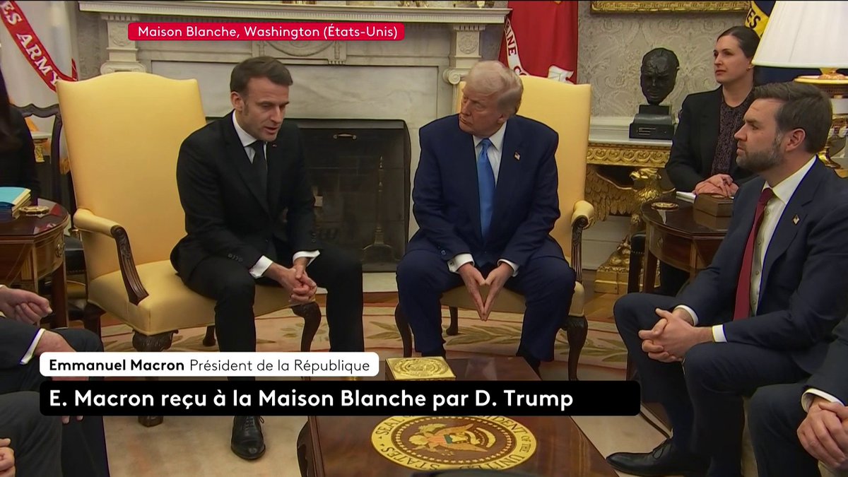 🔴 DIRECT - "Je viens en ami". Reçu à la Maison Blanche par Donald Trump, Emmanuel Macron s'exprime à l'issu du G7 et des questions relatives à la guerre en Ukraine et la défense du continent européen.