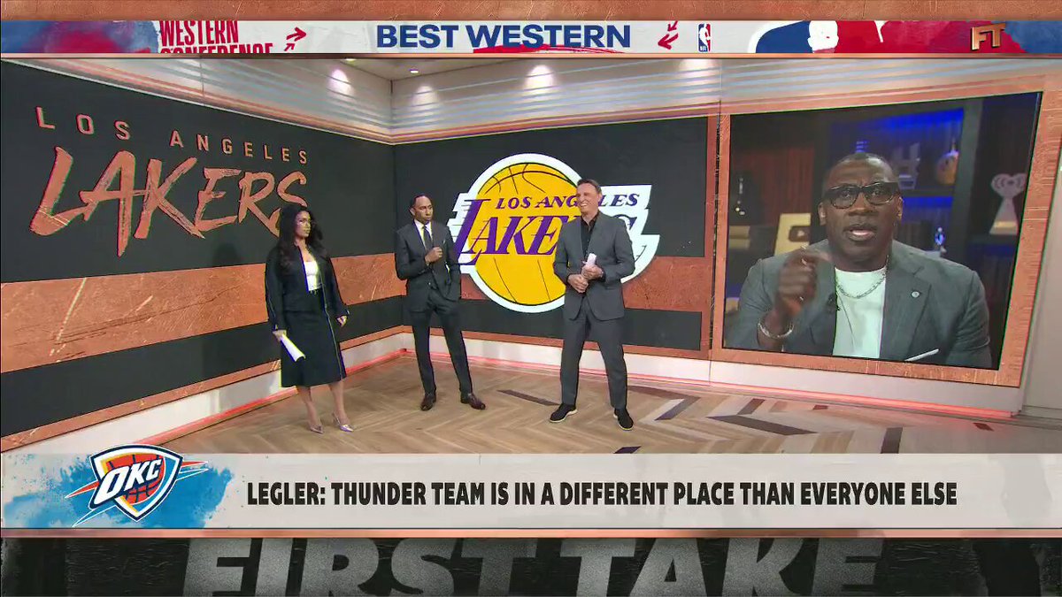 "OKC, KFC, UFC, Lakers in five." 🤦🏾‍♂️ — Shannon Sharpe on the Oklahoma City Thunder