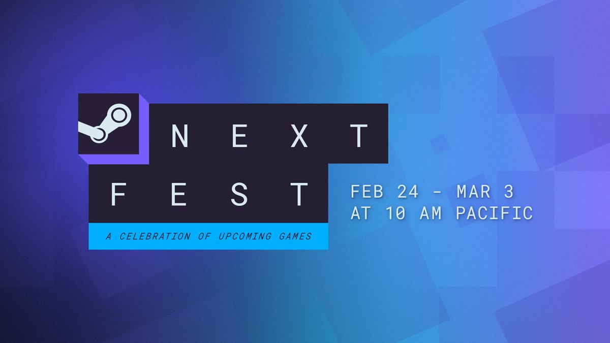 Next Fest is back! For the next week, try out thousands of demos for upcoming games of all kinds - from hardcore survival shooters to cute sims, there's something for everyone in Next Fest. Wishlist your favorites and get to the demos while they last!