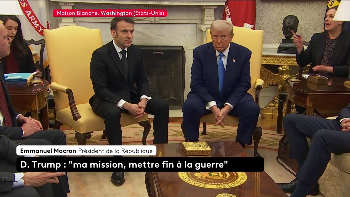 🔴 DIRECT / #UKRAINE - Emmanuel Macron estime que l'Ukraine "doit être impliquée" dans les pourparlers pour mettre fin à la guerre.