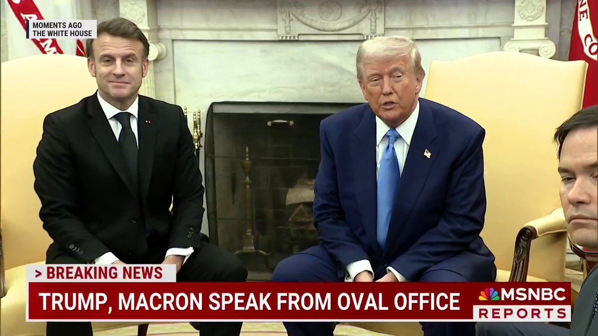"The deal is being worked on. I think we're getting very close to getting an agreement." President Trump speaks with French President Emmanuel Macron from the Oval Office on the proposed U.S.-Ukraine minerals deal.