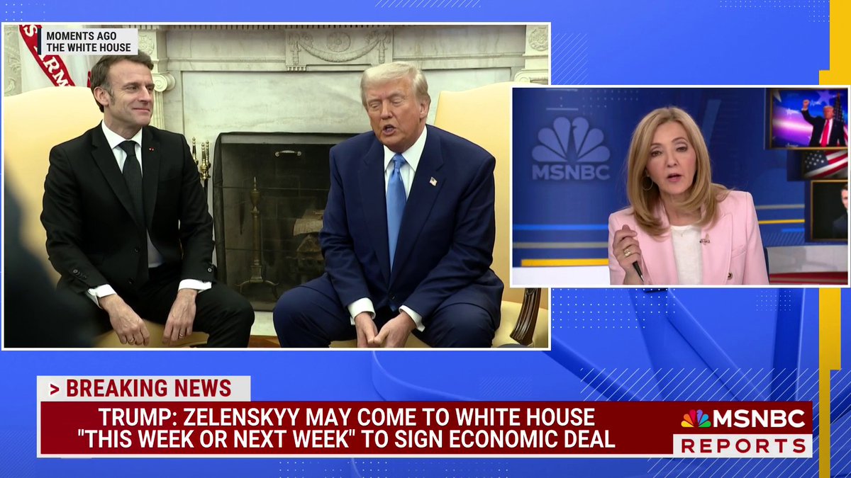 "It could lead to WWIII if it's not solved." President Trump speaks about the war in Ukraine with French President Emmanuel Macron.