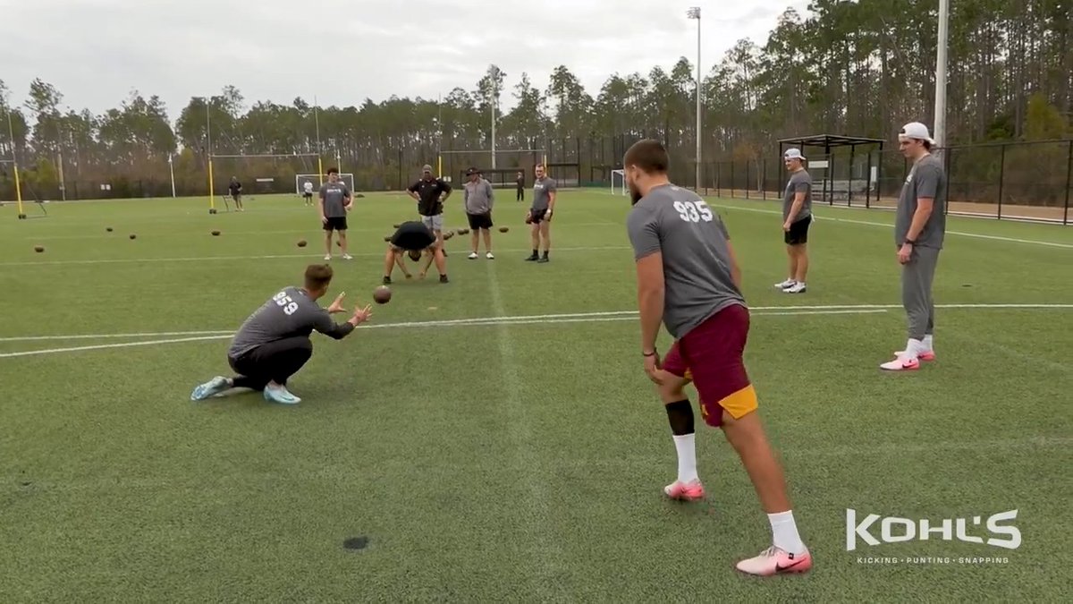 A big past few months of prep for a BIG leg. Best of luck to Dragan Kesich at the #NFLCombine's Specialist Showcase this week! #KohlsElite