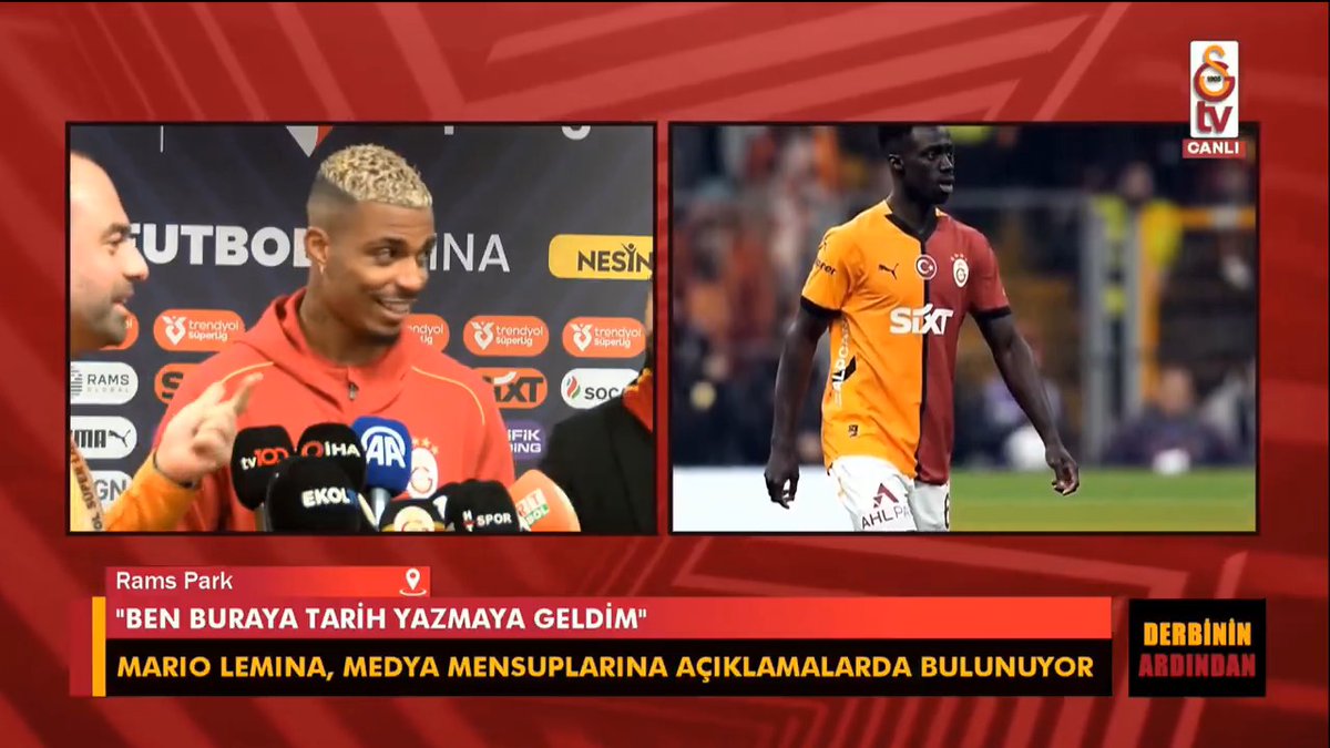 - Galatasaray 6 puanlık farkı korudu. Lemina: "6 mı 7 mi? (Gülerek)."