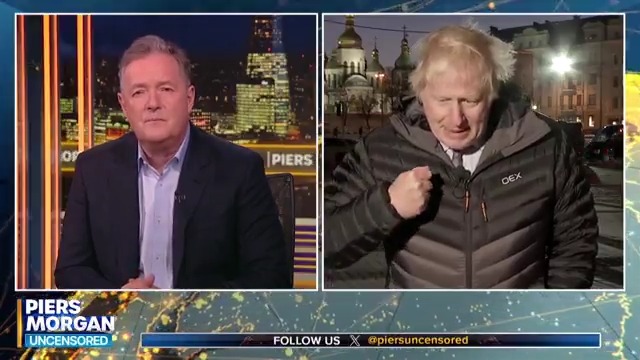 "To say that I had some role in persuading the Ukrainians to fight for their country... is a fat, steaming lie!” Watch more of Piers Morgan’s interview with Boris Johnson 👇 📺 Piers Morgan | Boris Johnson