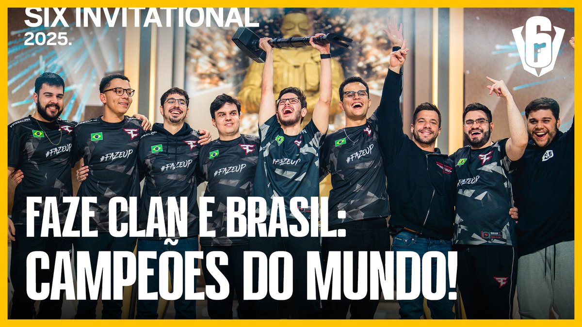 CAMPEÕES DO MUNDO! 🏆 Reviva o Six Invitational 2025, conquistado pela FaZe Clan do Brasil 🗣️🗣️🗣️