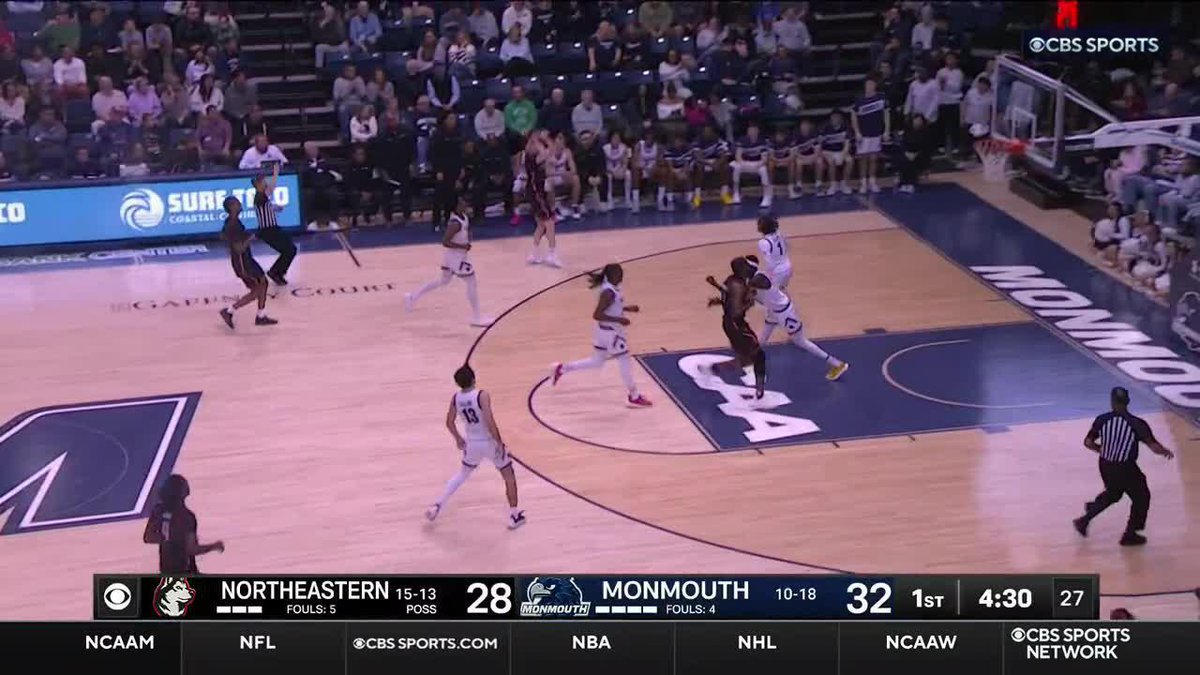 HISTORY. MADE. 104 threes &amp; counting for Abdi Bashir Jr. — the Monmouth Basketball single season record!