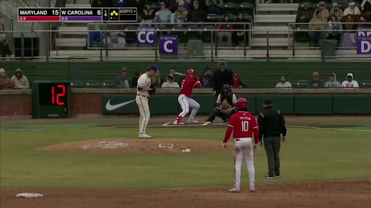 .Alex Calarco went 9-for-14 with with two homers, three doubles and 13 RBIs for Maryland Baseball this weekend, earning the top spot on our weekend hitter leaderboard, presented by PitchCom. See the full list of top performers ⤵️