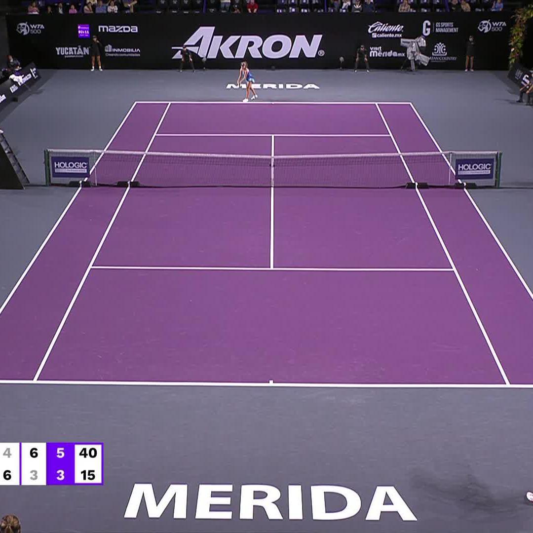 Never back down 💪 Elina Avanesyan scores the win over Frech 4-6, 6-3, 6-3 after an impressive display of grit. #MeridaOpenAKRON