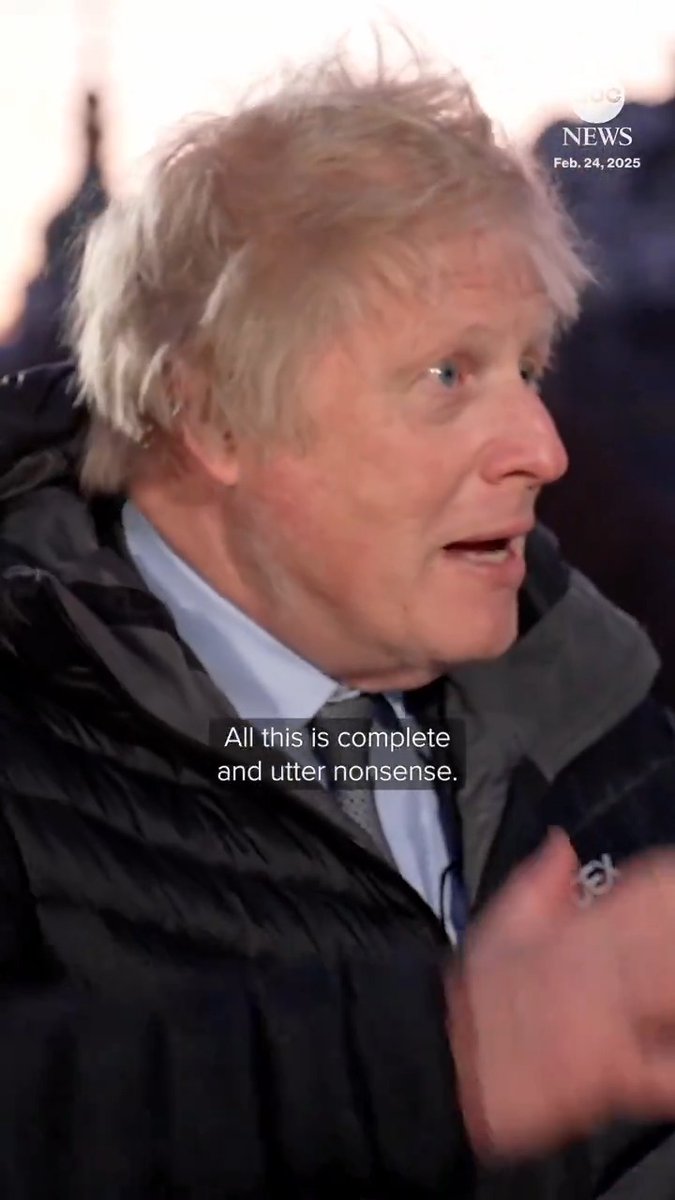 Three years after Russia's invasion of Ukraine, ABC News' Patrick Reevell spoke with Boris Johnson, the former U.K. prime minister, who said President Donald Trump's recent remarks that Ukraine started the war are "complete and utter nonsense."