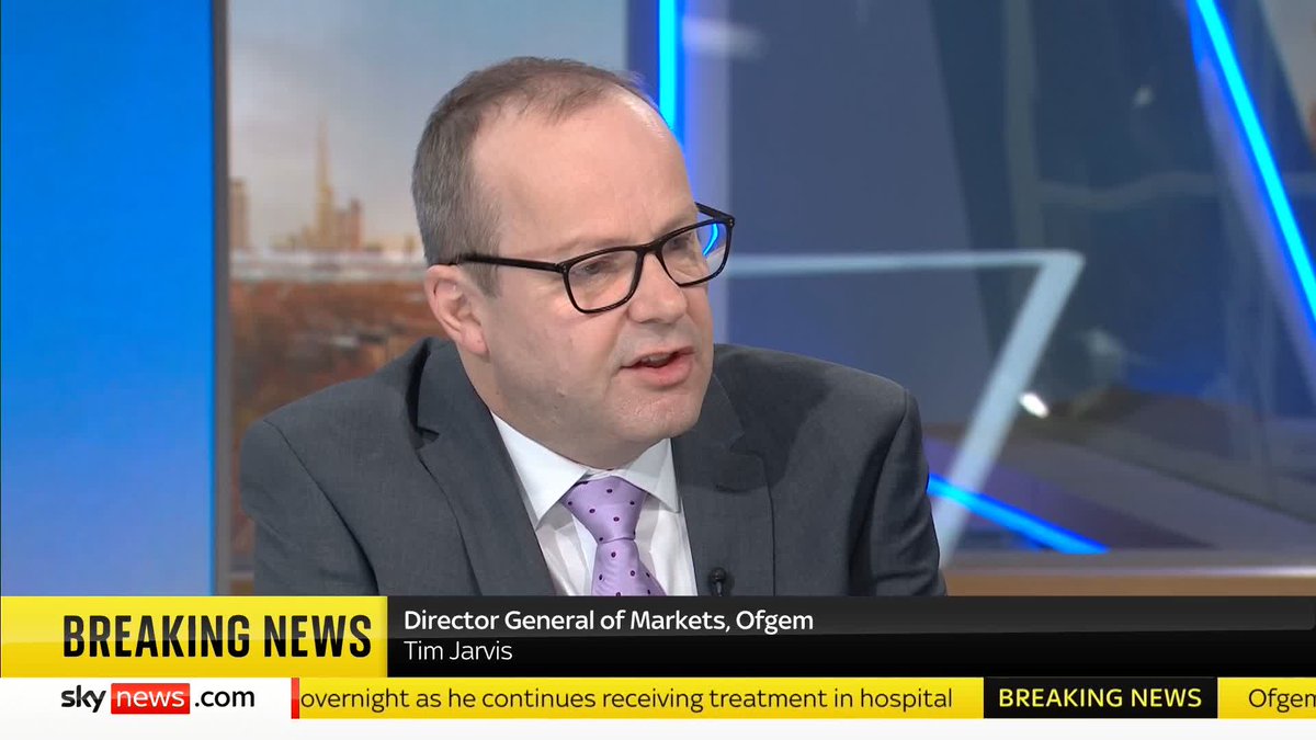 BREAKING: Ofgem has announced that the energy price cap will increase by 6.4% from April. 📺 Sky 501, Virgin 602, Freeview 233 and YouTube